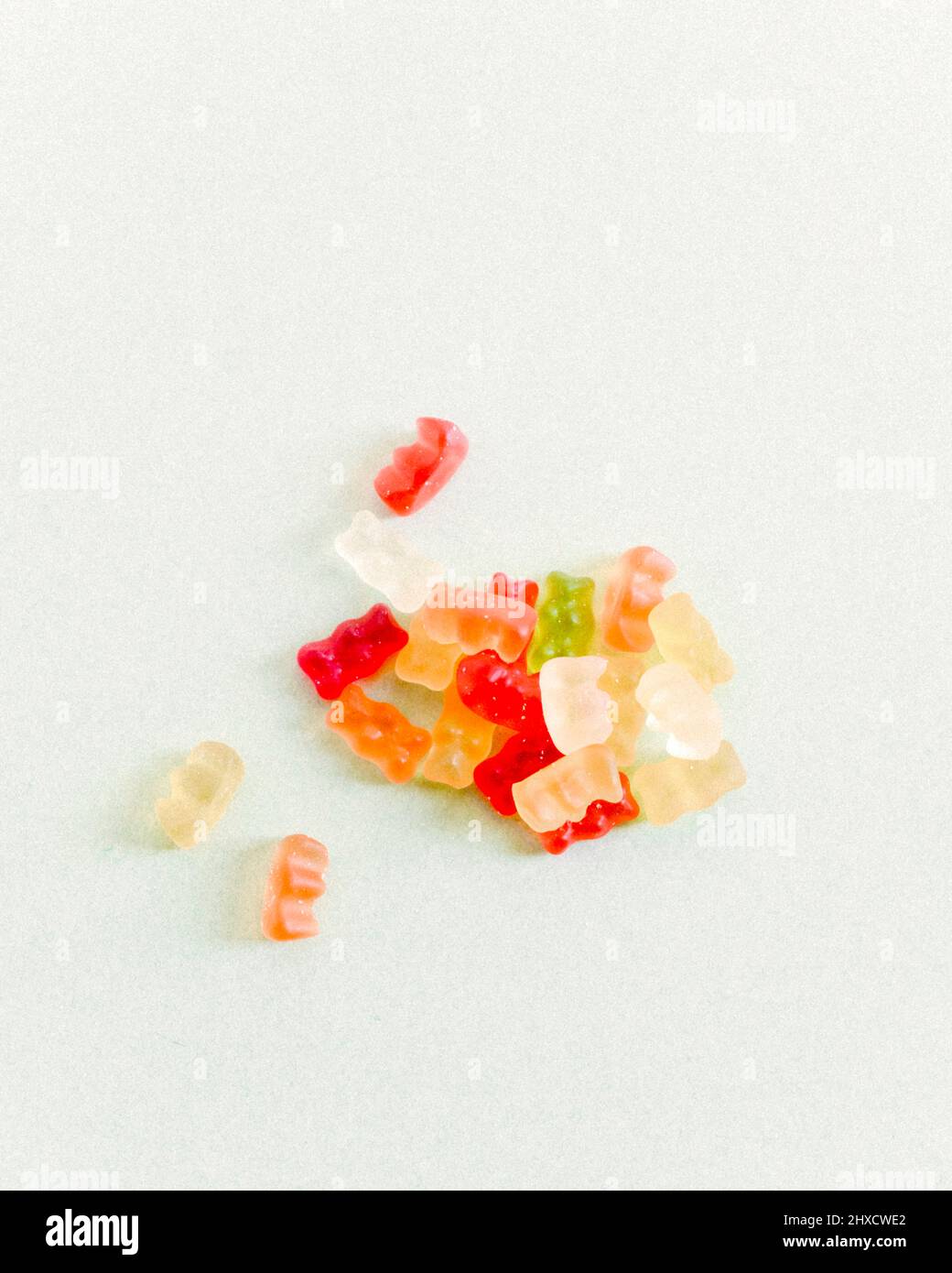 many colorful gummy bears Stock Photo