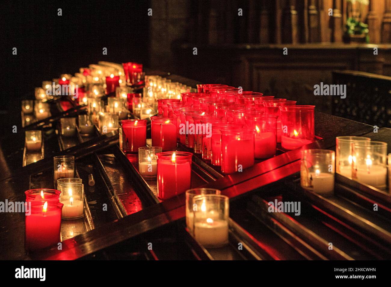 NotreDame de Chartres Cathedral, France, candles Stock Photo Alamy