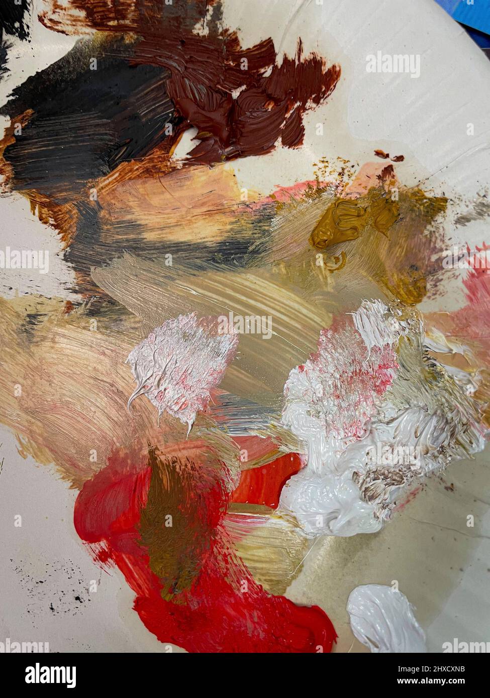 Oil paint, mix, painting, colorful Stock Photo Alamy