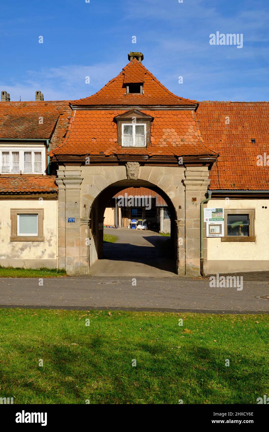 Stöckach Castle, Municipality of Bundorf, Hassberge County, Lower Franconia, Bavaria, Germany Stock Photo