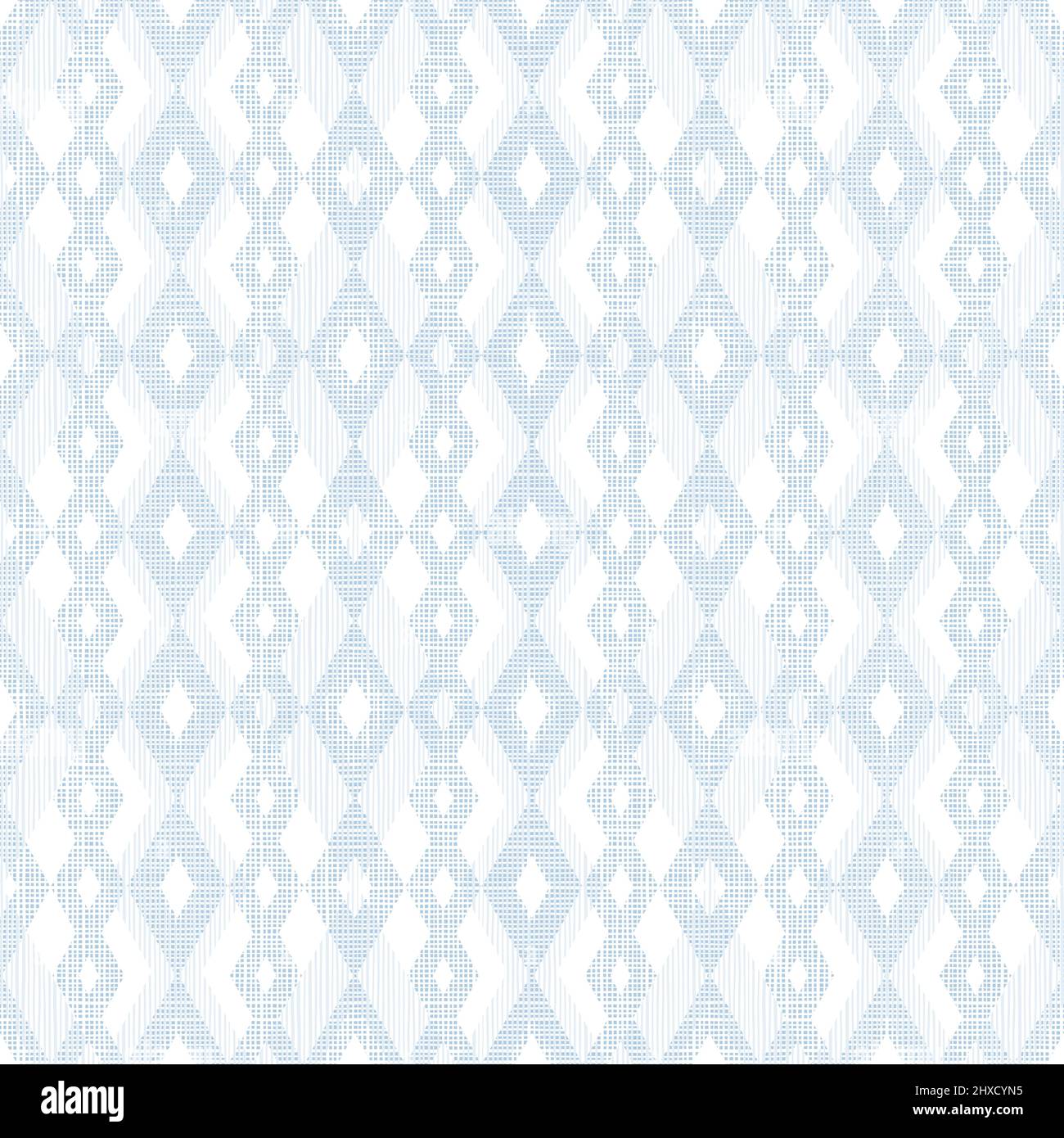 Abstract White Geometric Seamless Pattern Vector with  Rhombus Shape Stock Vector