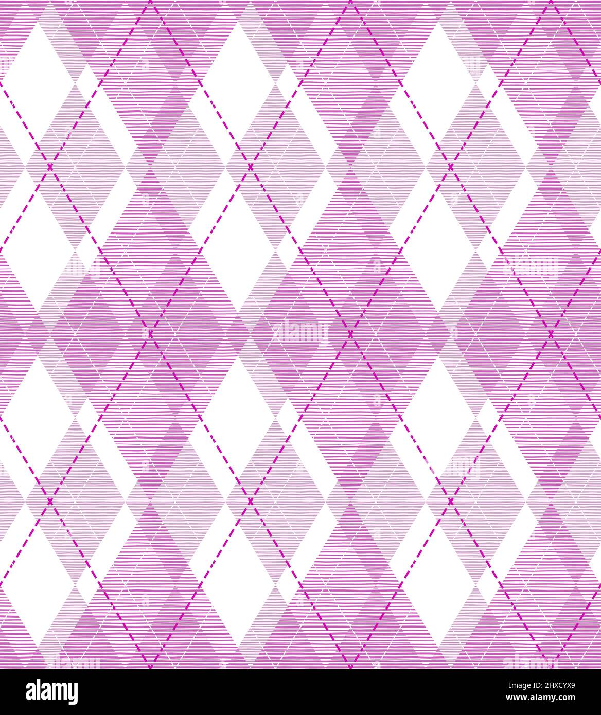 Modern Pink Rhombus Seamless Pattern Design Stock Vector