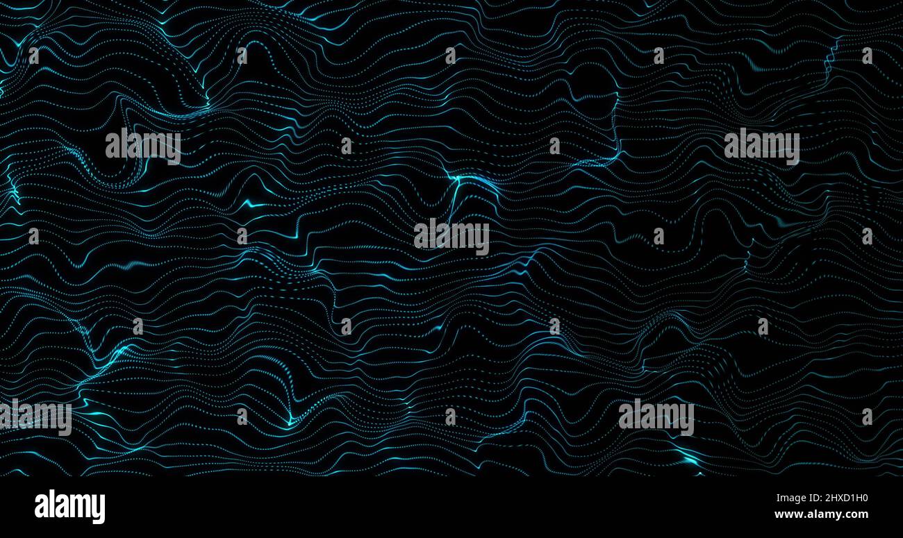 Image of black background with moving blue waves Stock Photo - Alamy