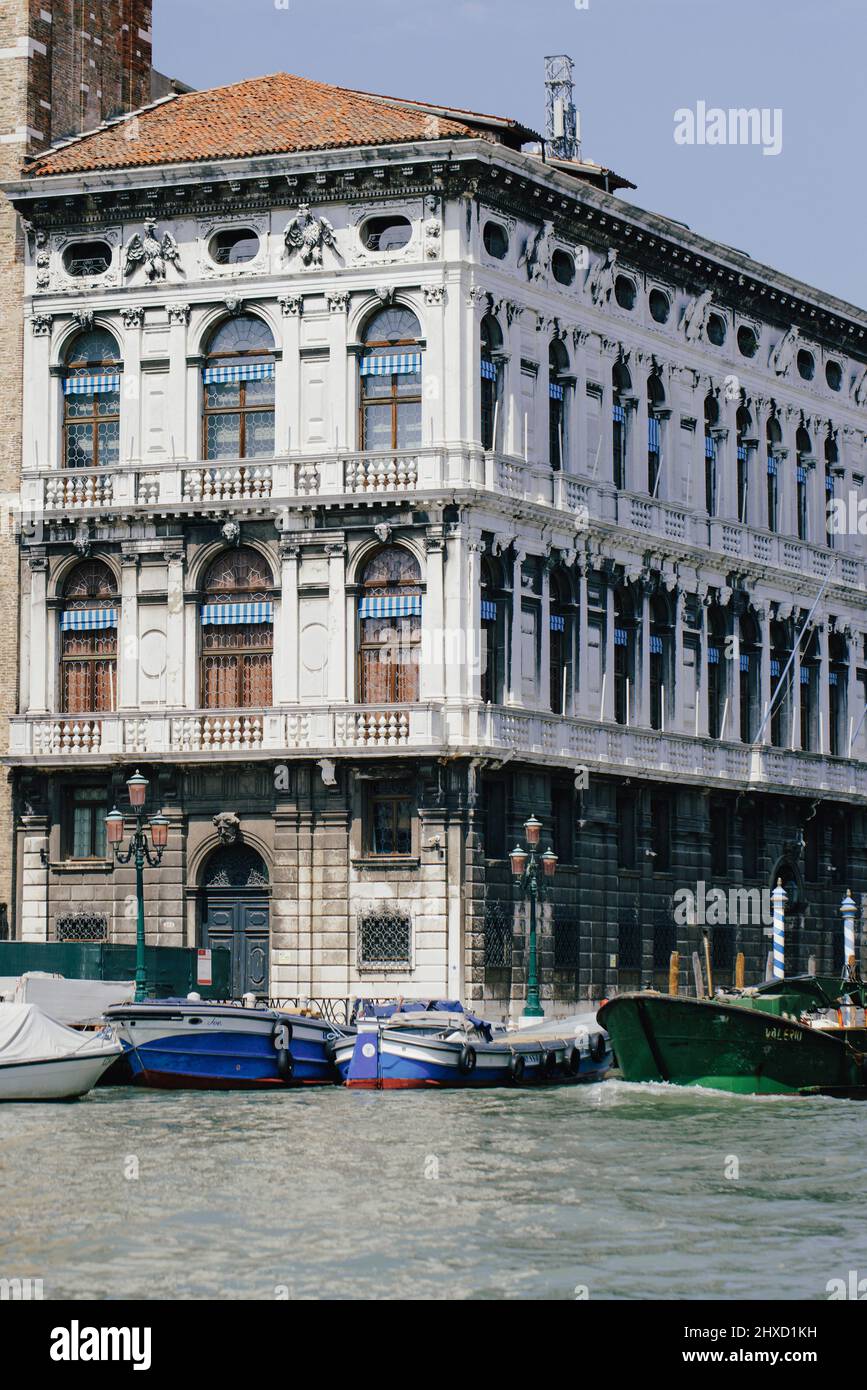 building on the Grand Canal in the Santa Croce neighborhood in