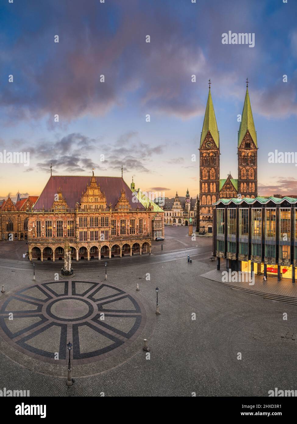 Market square in Bremen, Germany Stock Photo