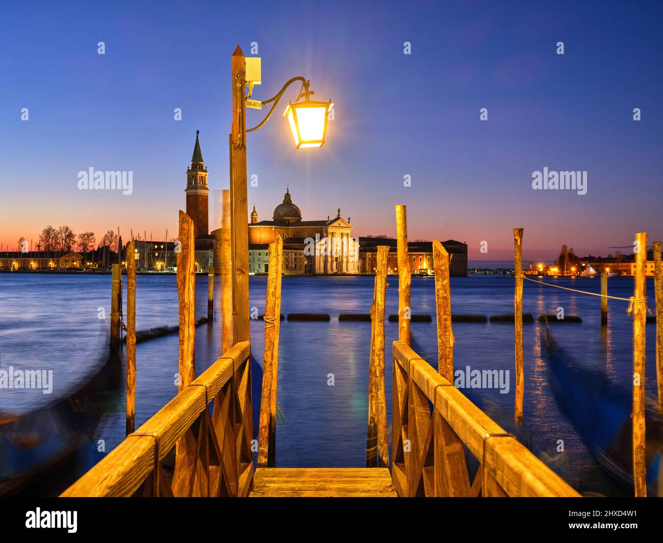 View of San Giorgio with the church of San Giorgio Maggiore (Chiesa di ...