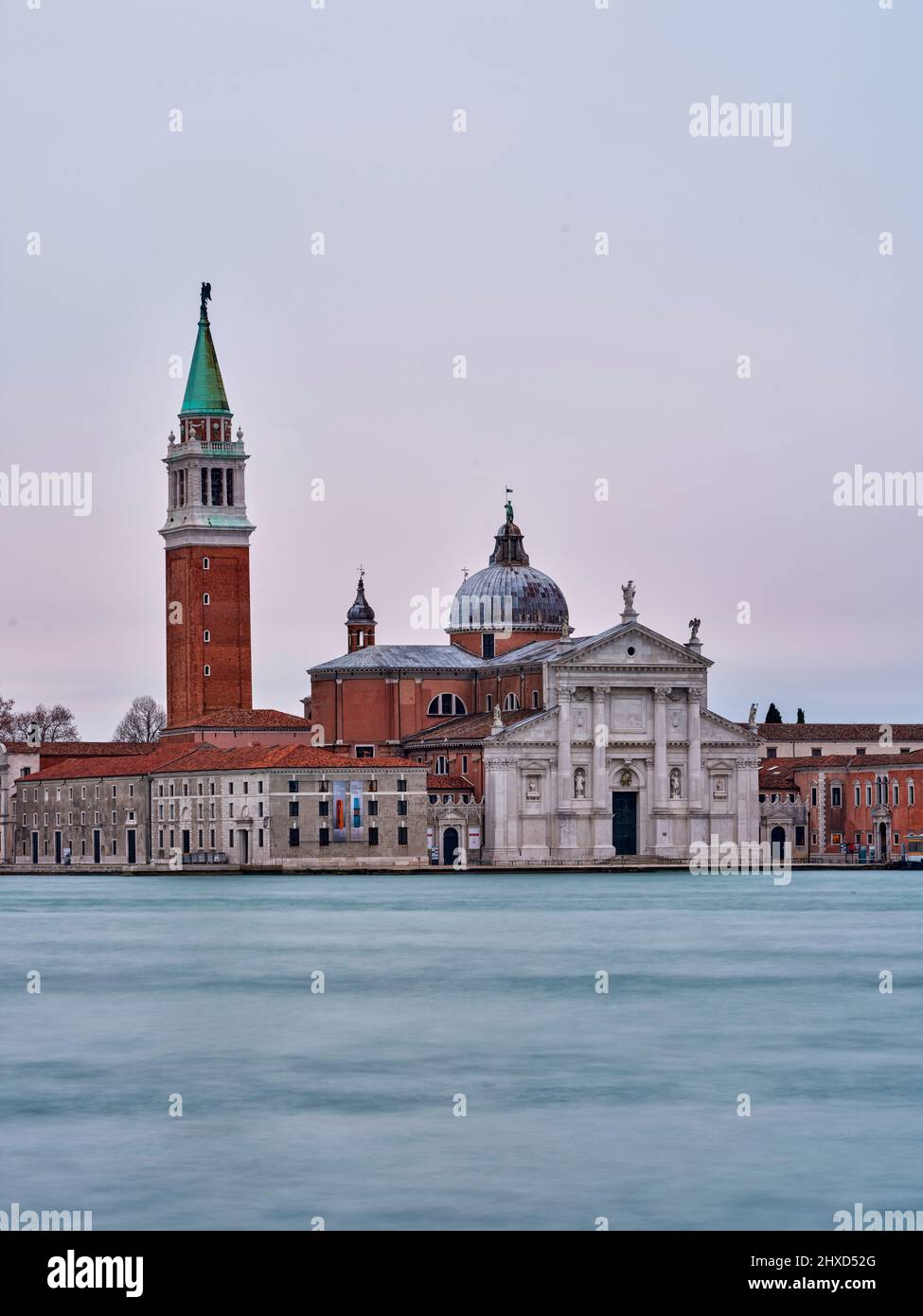 View of San Giorgio with the church of San Giorgio Maggiore (Chiesa di ...