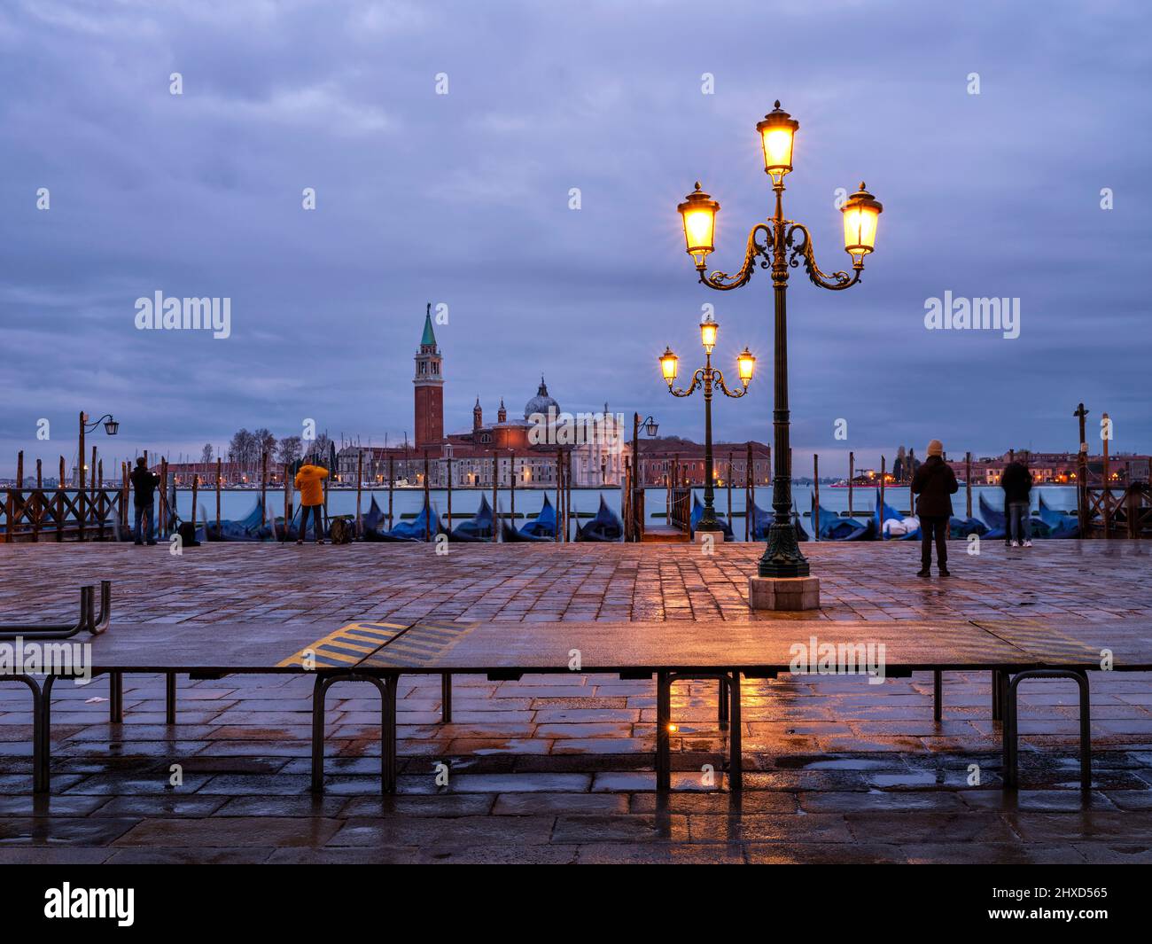 View of San Giorgio with the church of San Giorgio Maggiore (Chiesa di ...