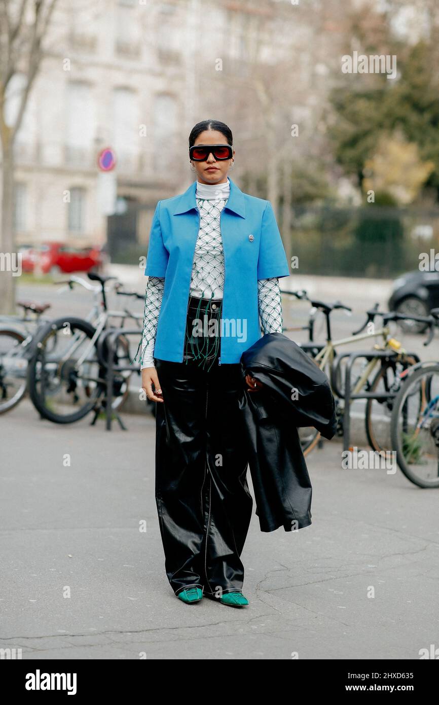 Street style, Yendry arriving at Botter Fall-Winter 2022-2023 show