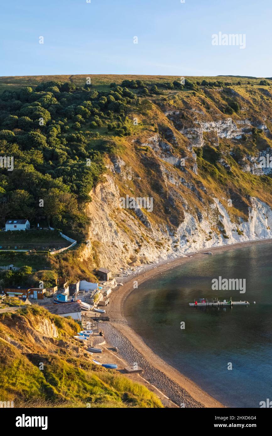 England, Dorset, West Lulworth, Lulworth Cove Stock Photo