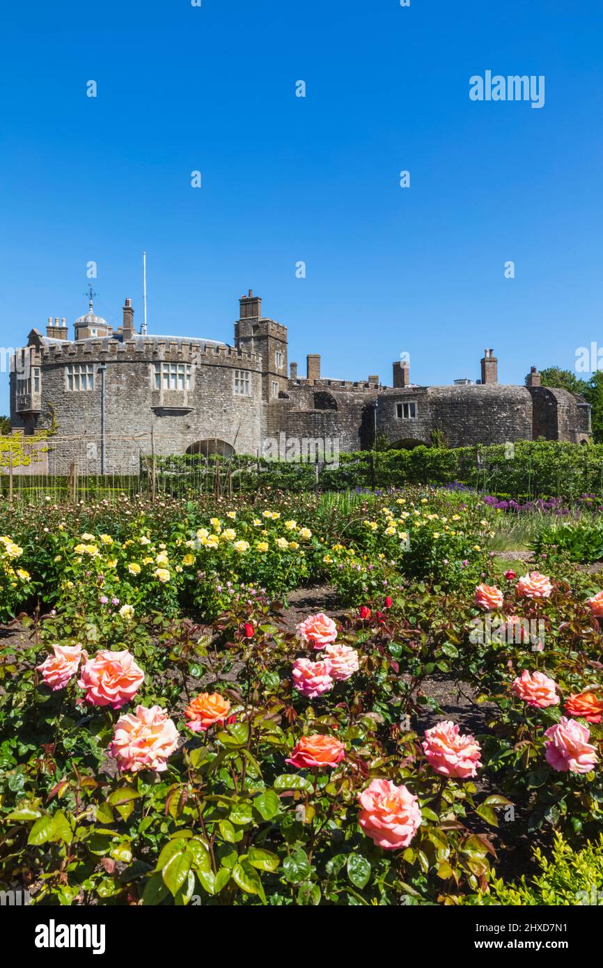 England, Kent, Walmer, Walmer Castle, The Kitchen Garden Stock Photo