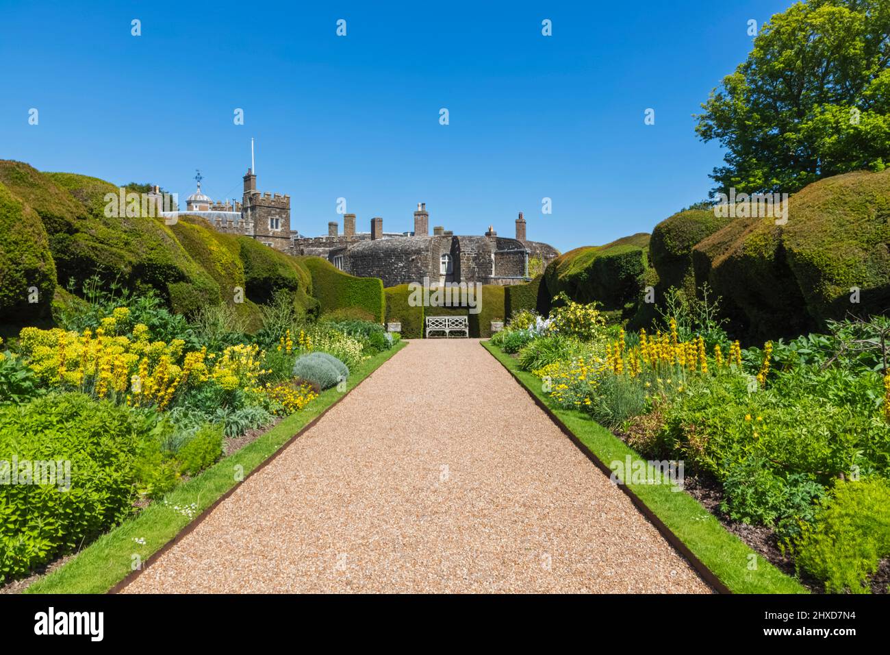 England, Kent, Walmer, Walmer Castle, The Kitchen Garden Stock Photo