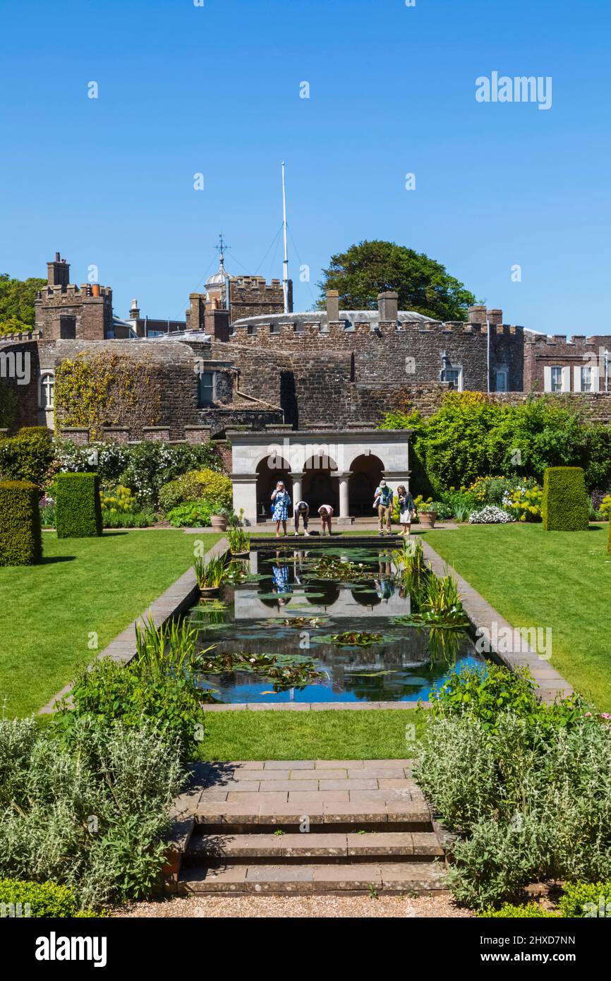 England, Kent, Walmer, Walmer Castle, The Queen Mother's Garden Stock Photo
