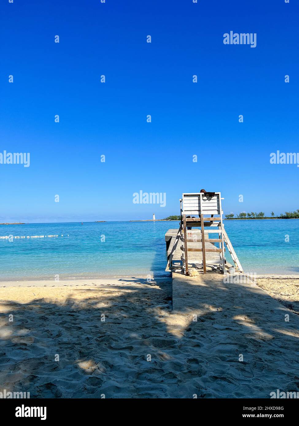 Nassau, Bahamas - December 9, 2021:  People enjoying Junkanoo beach in Nassau, Bahamas. Stock Photo