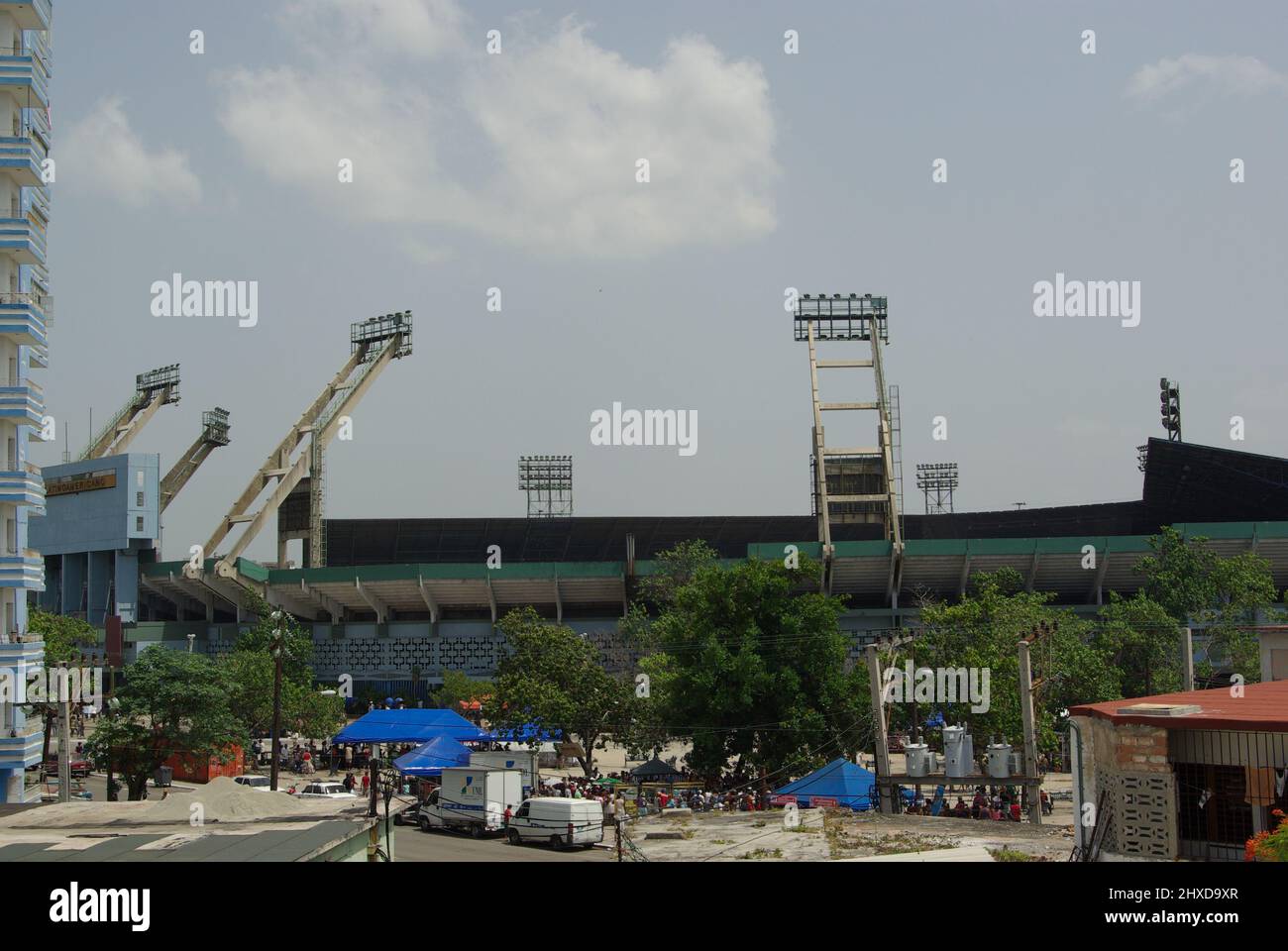 Havana , Cuba on July 18, 2009. The famous Latin American Stadium ( Stadio americolatino ) Stock Photo