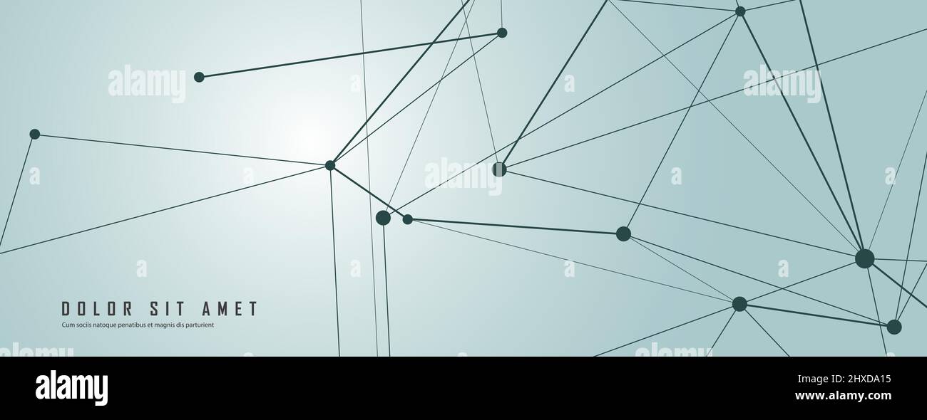 Vector connecting dots and lines and chemical abstract background Stock ...