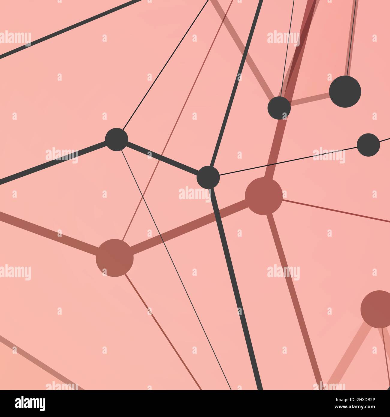 Network connection lines and dots for poster, cover and presentation ...