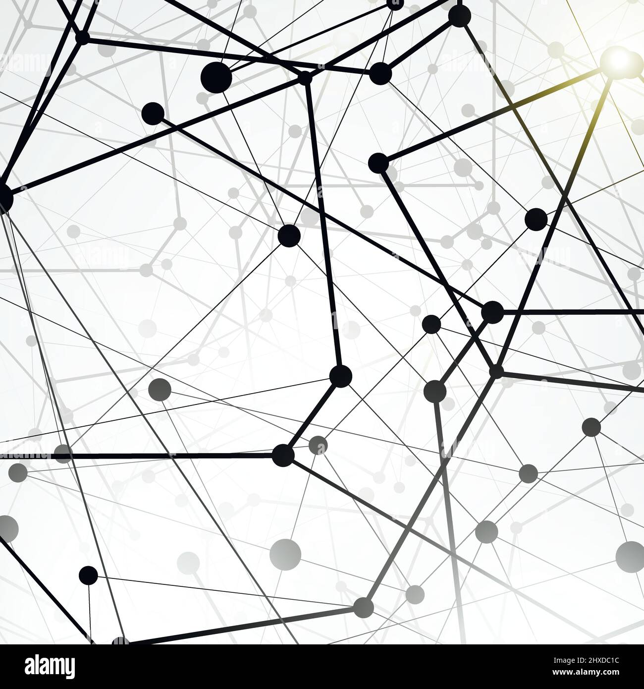Creative geometric background with abstract triangle design. Connected ...
