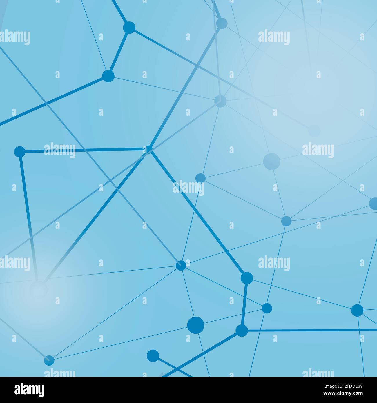 Geometric abstract background with connected lines and dots. Vector ...