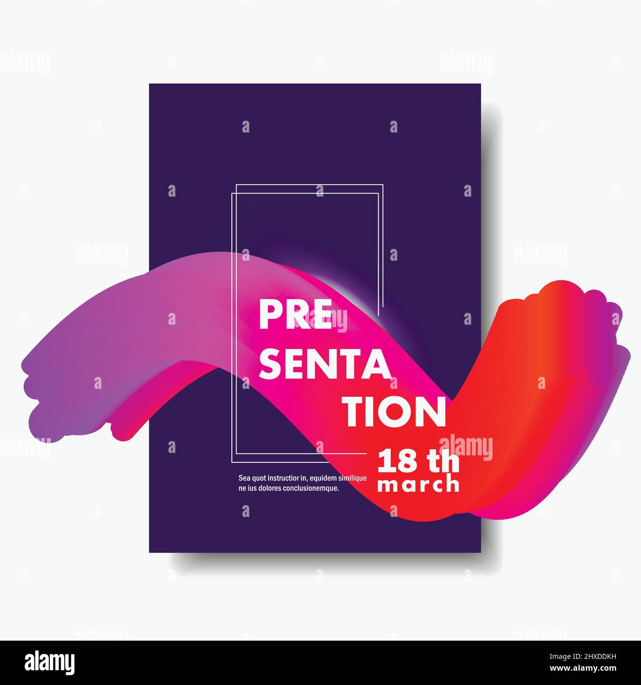 Abstract creative design flow or wave shape and Liquid wave background Stock Vector