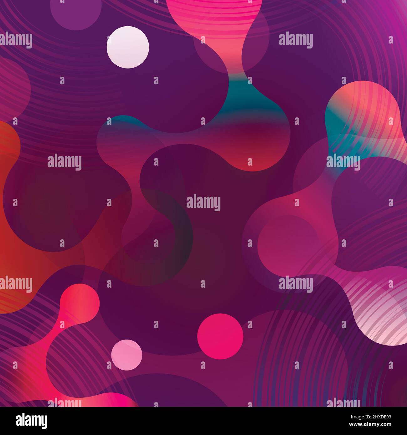 Polygonal space background with connecting dots and lines Stock Vector