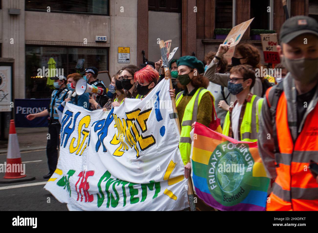 Glasgow 2021 cop26 climate march Stock Photo Alamy