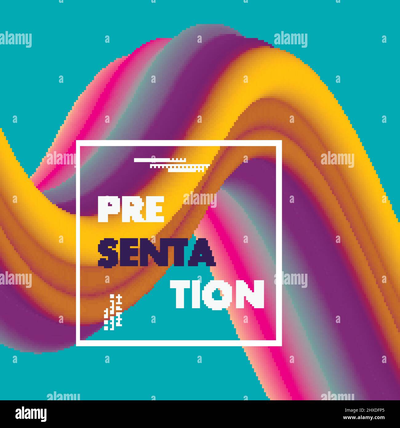 Trendy 3d abstract vector vibrant gradient wave on colorful background ...