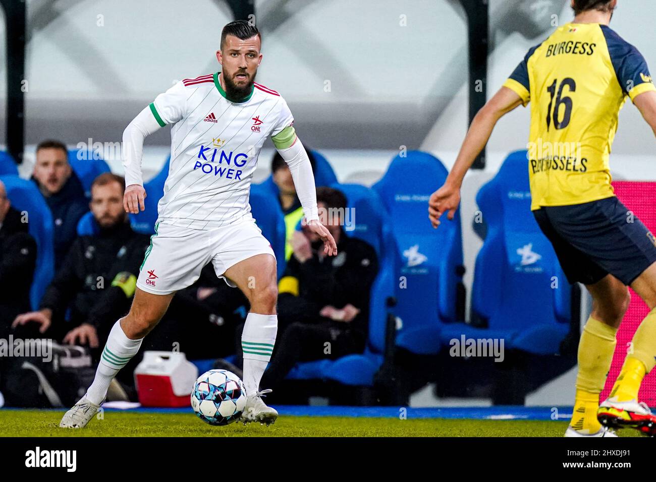 LEUVEN, BELGIUM MARCH 11 Xavier Mercier of OudHeverlee Leuven