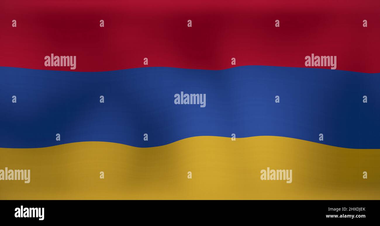 Image of waving flag of armenia Stock Photo - Alamy
