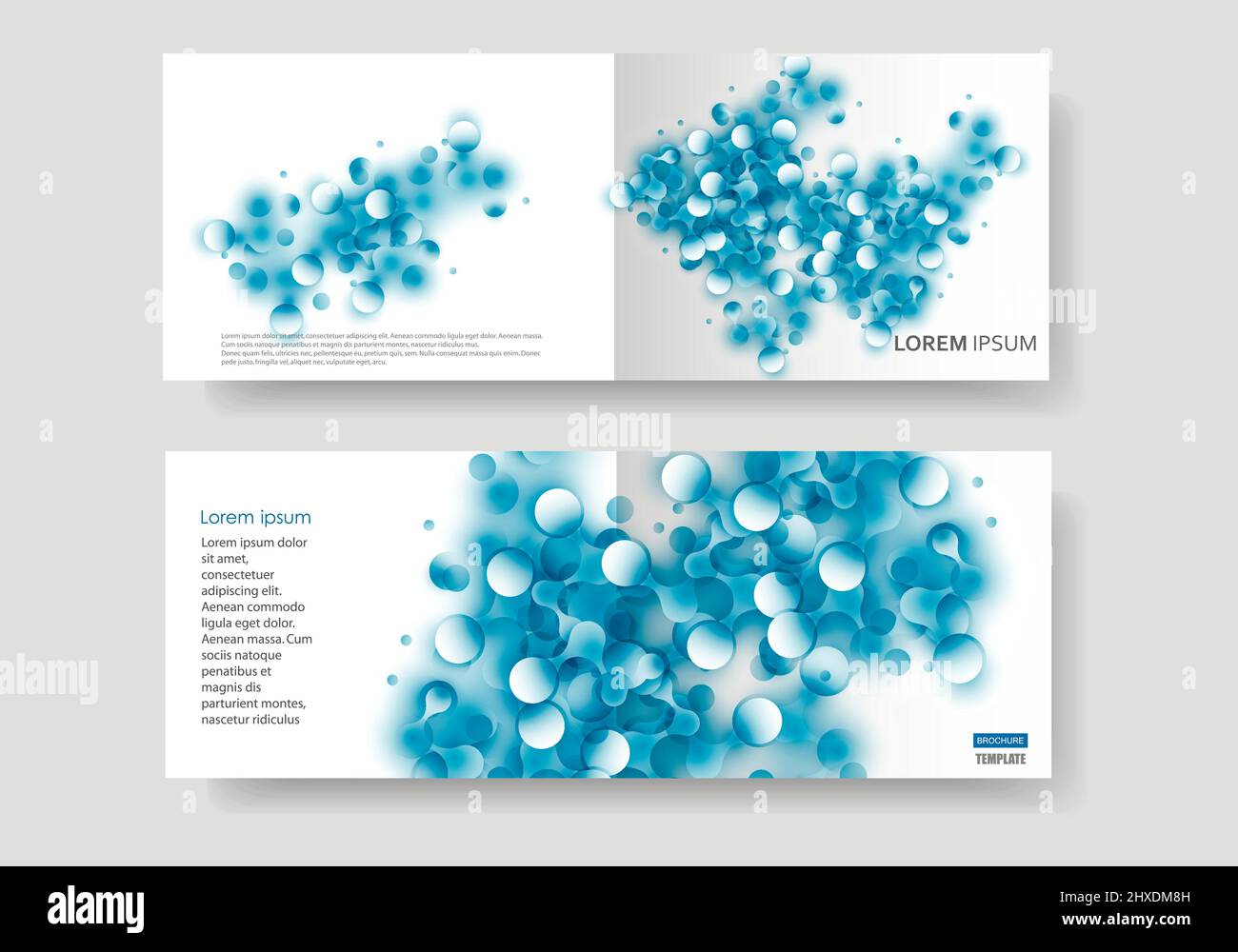 Brochure template design. Abstract connect polygonal network background ...