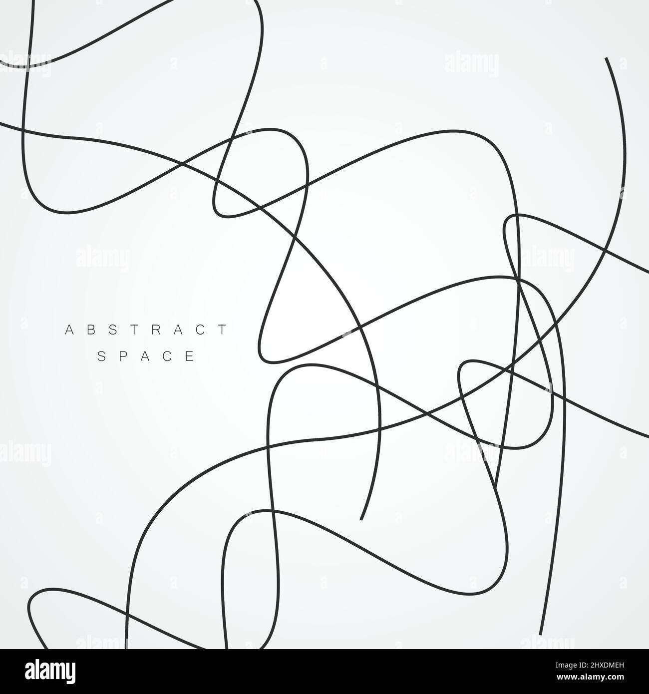 Abstract vector background with connected smooth lines Stock Vector ...