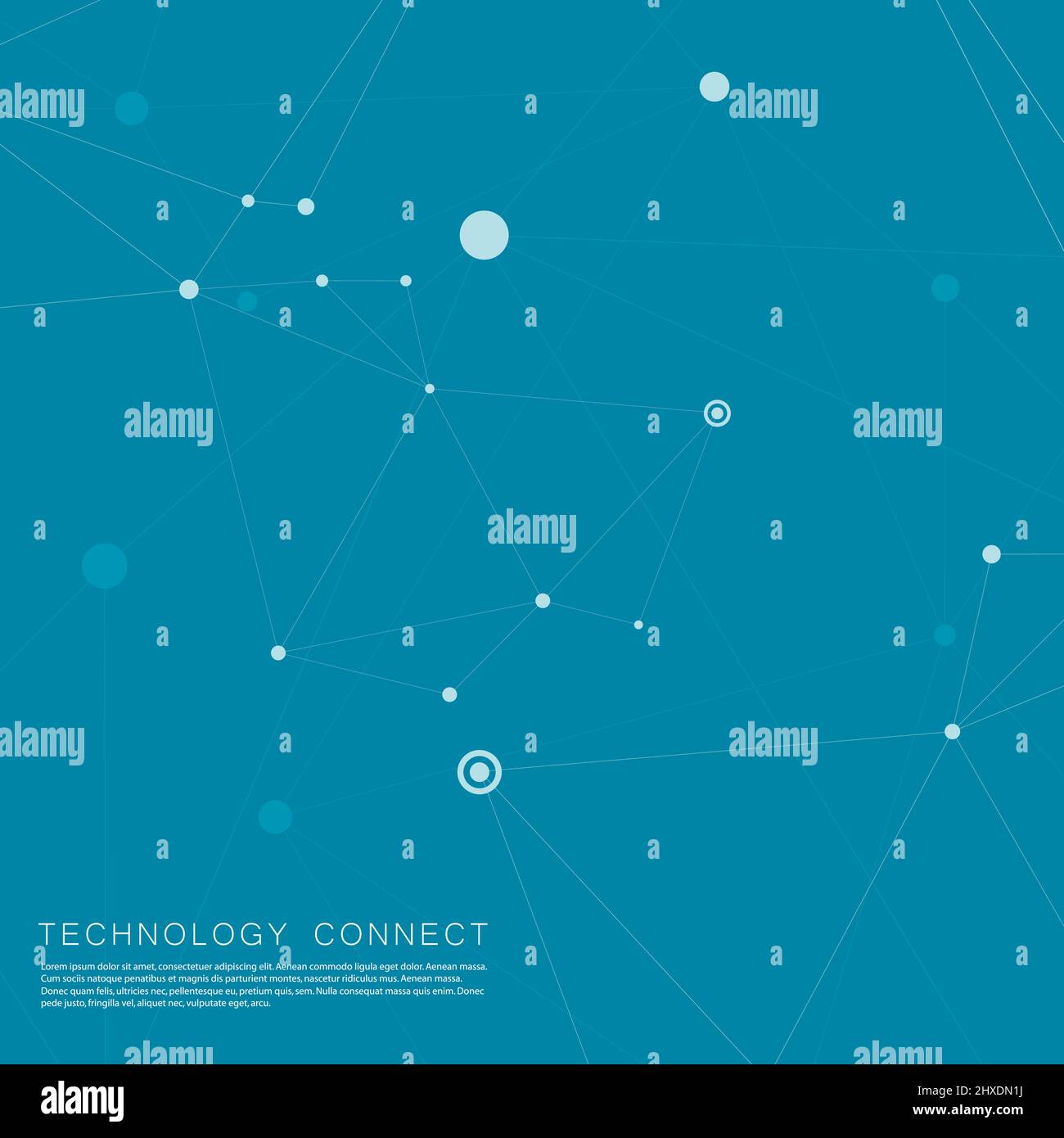 Abstract polygonal network background with connecting dots and lines ...