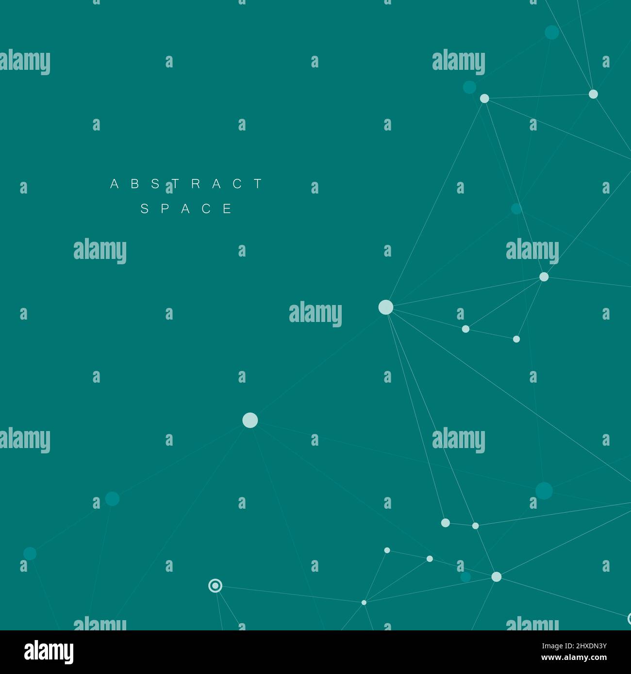 Abstract polygonal network background with connecting dots and lines ...