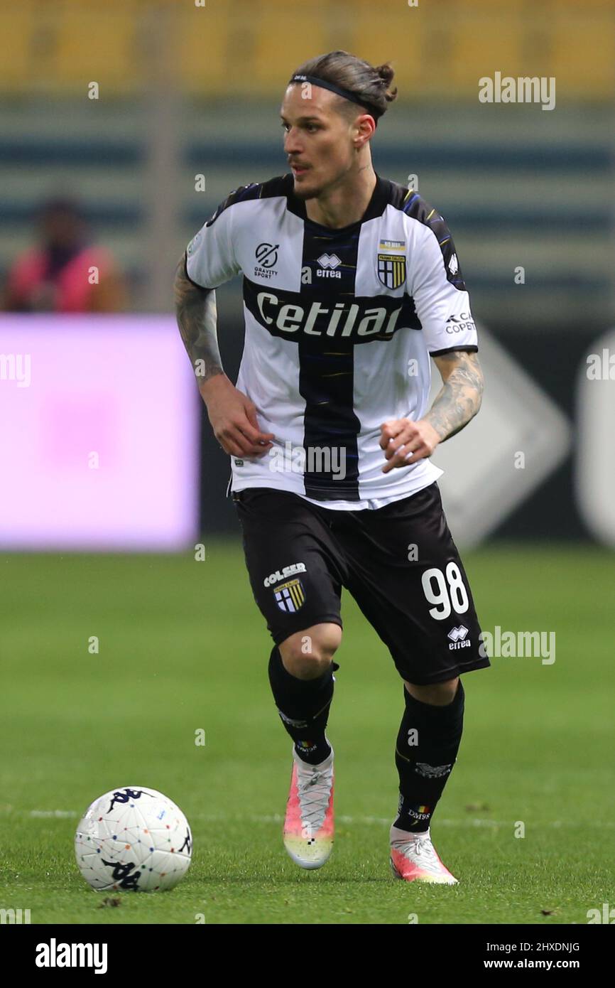 Dennis Man of PARMA CALCIO in action during the Serie B match between Parma  Calcio and AS Cittadella at Ennio Tardini on March 11, 2022 in Parma, Italy  Stock Photo - Alamy