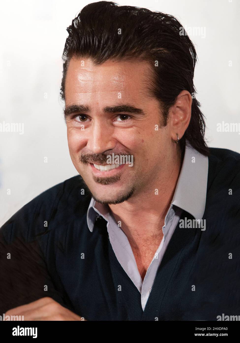 Irish actor Colin Farrell at the Saving Mr Banks press conference at the Dorchester,London 2013 Stock Photo