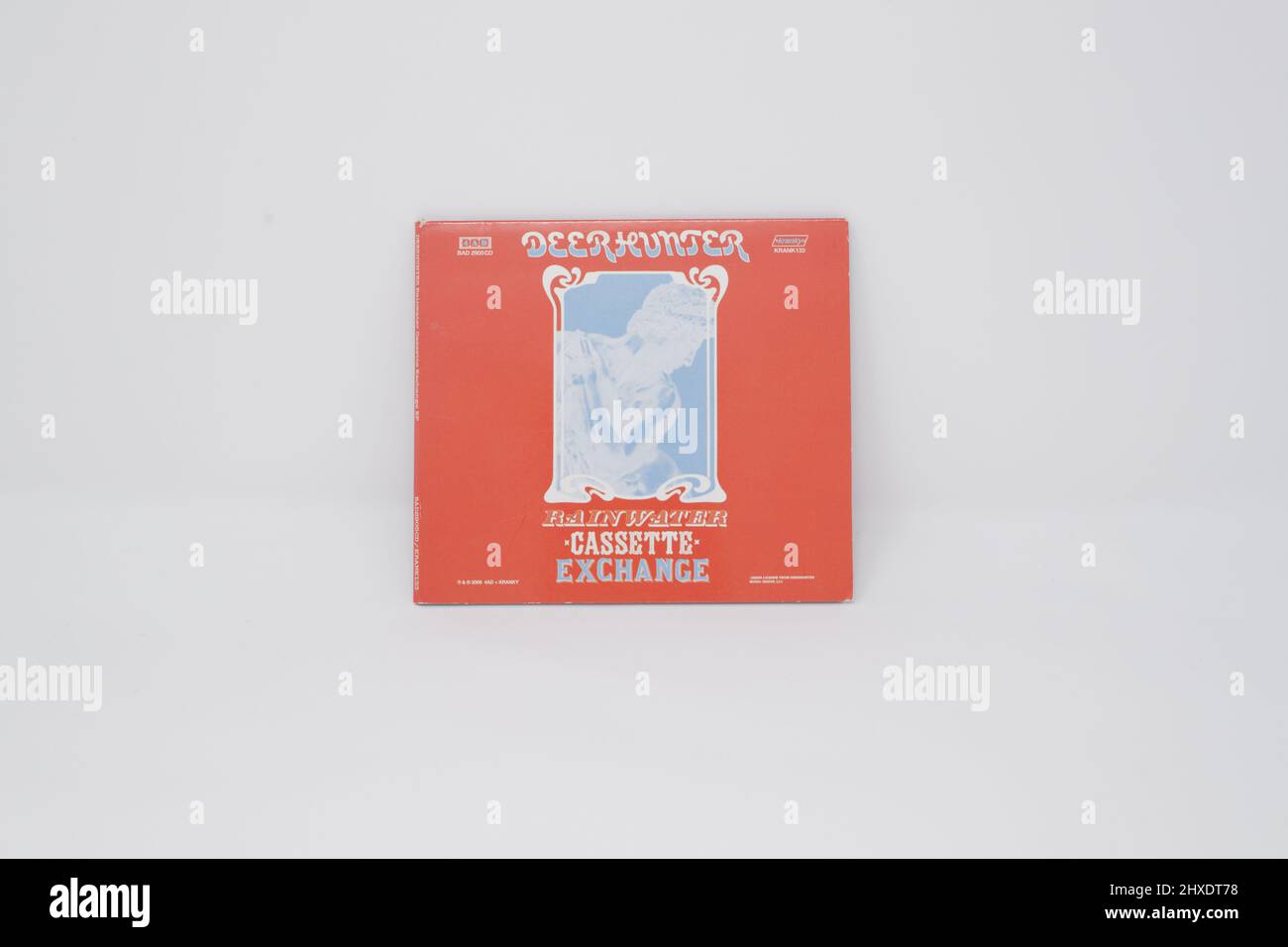 Deerhunter - Rainwater Cassette Exchange album cover on white background Stock Photo