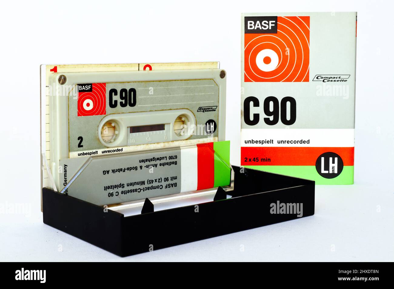 Vintage Cassette Tape BASF 1971 CompactCassette LH C90 BASF, Made in