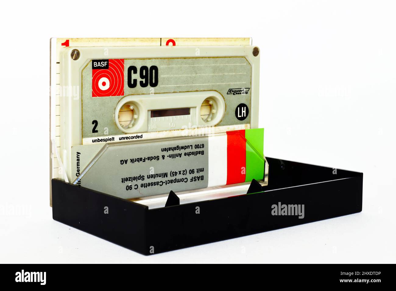 Vintage Cassette Tape BASF 1971 CompactCassette LH C90 BASF, Made in