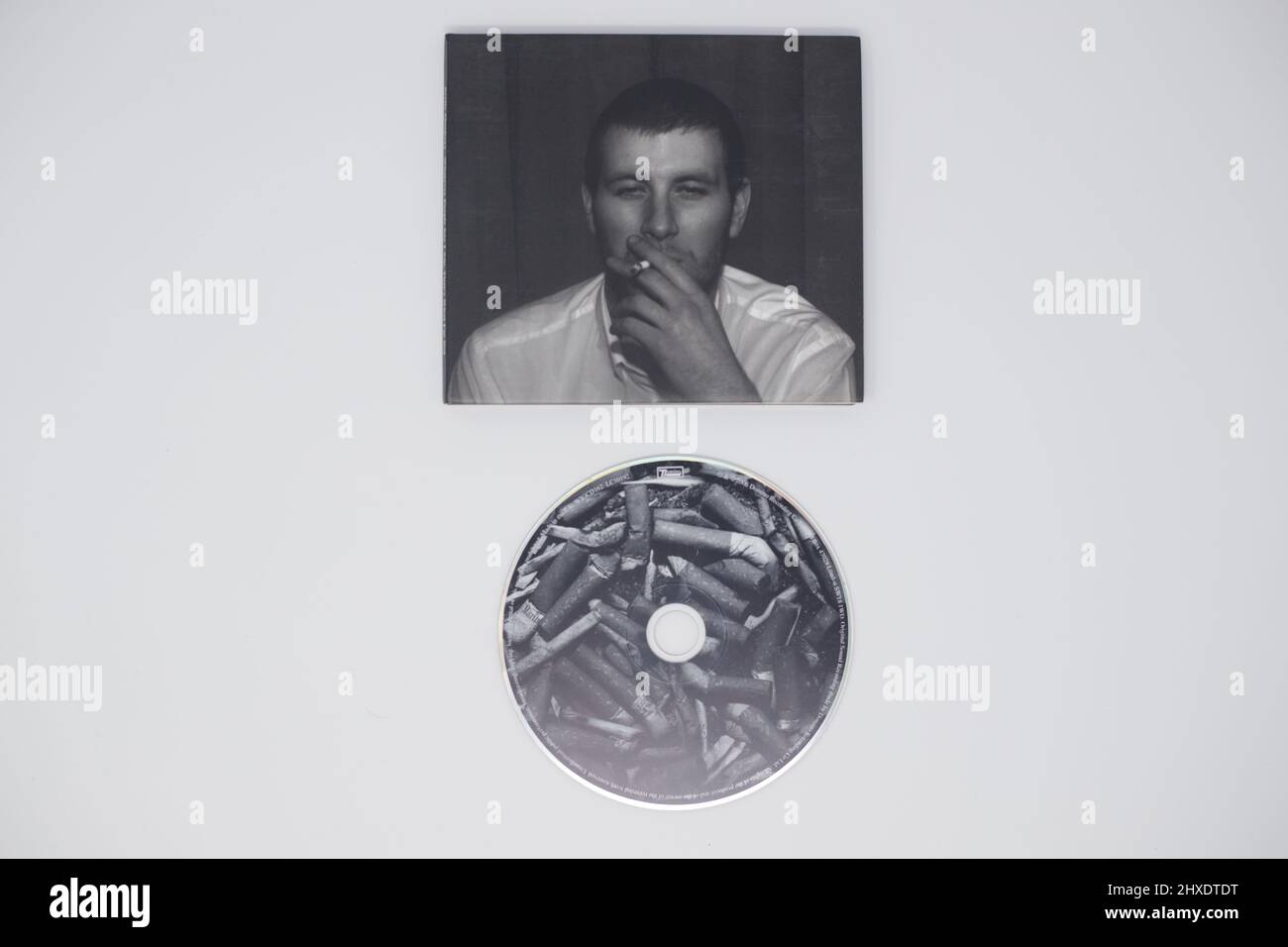 Arctic Monkeys Whatever people say I am, that’s what I’m not album with CD on white background