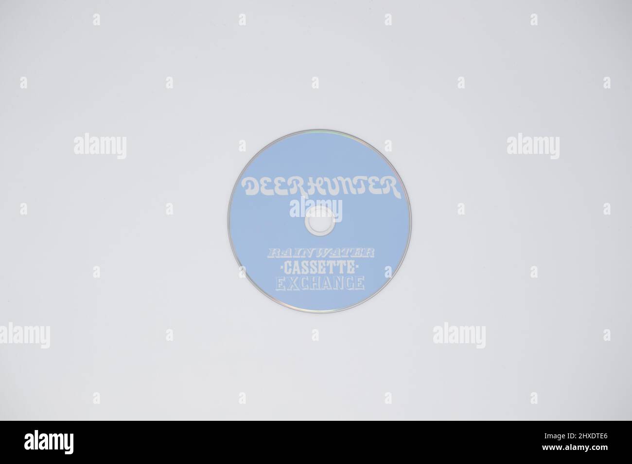 DeerHunter - Rainwater Cassette Exchange album CD on white background Stock Photo