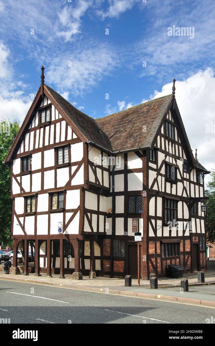 17th century Rowley's House, Barker Street, Shrewsbury, Shropshire, England, United Kingdom Stock Photo