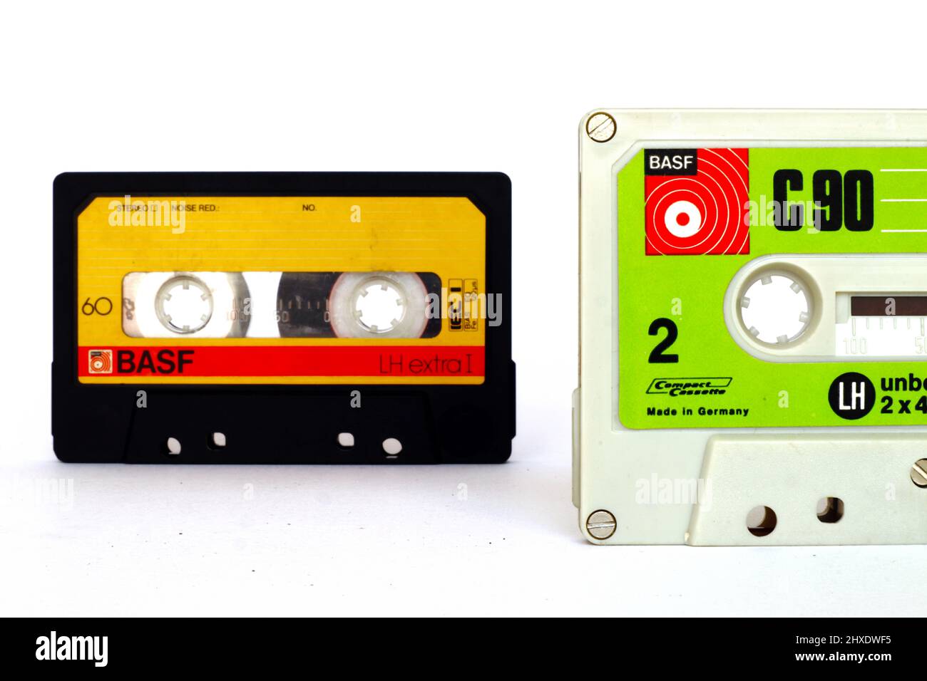 Vintage Cassette Tape BASF CompactCassette, Made in Germany Stock