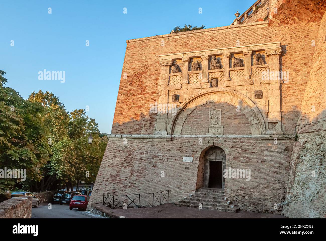 Rocca Paolina and Porta Marzia at the old town of Perugia, Umbria, Italy  Stock Photo - Alamy