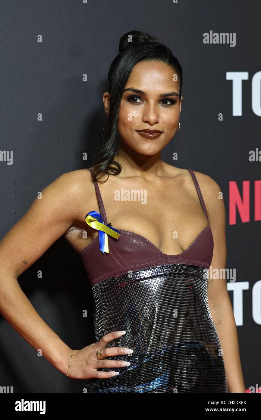 LONDON, ENGLAND MARCH 11 Saffron Hocking attends the "Top Boy 2" World Premiere at Hackney