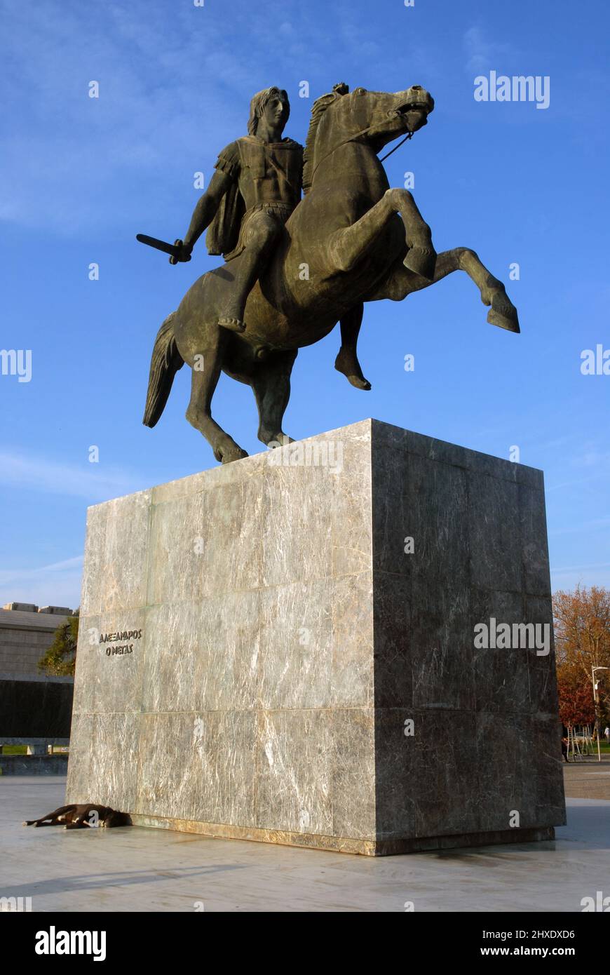 Alexander the great statue, Thessaloniki, Greece Stock Photo Alamy