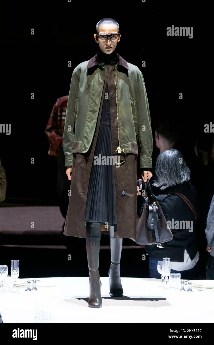BURBERRY Fall/Winter 2022-23 Runway - London, UK. 11/03/2022 Stock ...