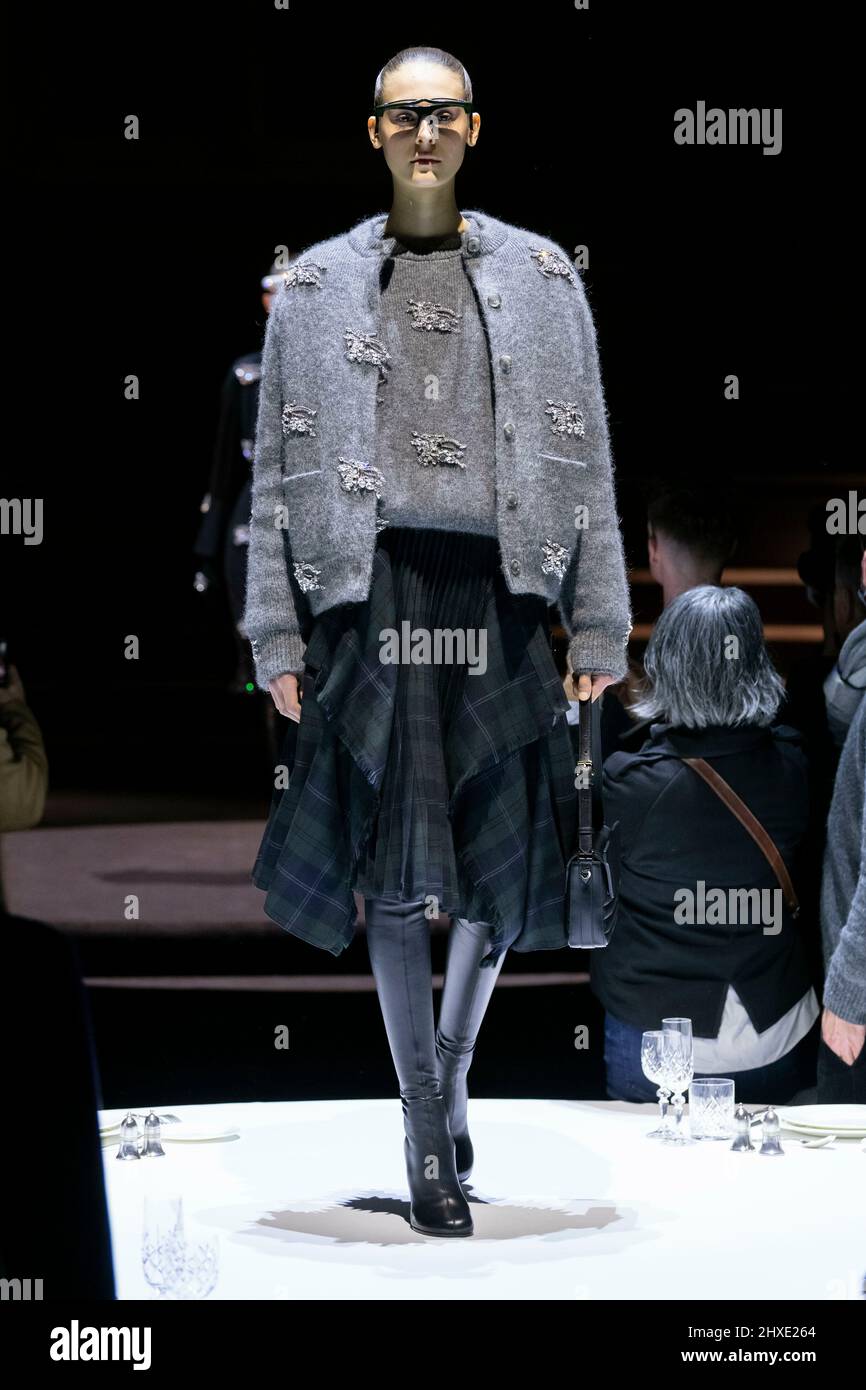BURBERRY Fall/Winter 2022-23 Runway - London, UK. 11/03/2022 Stock ...