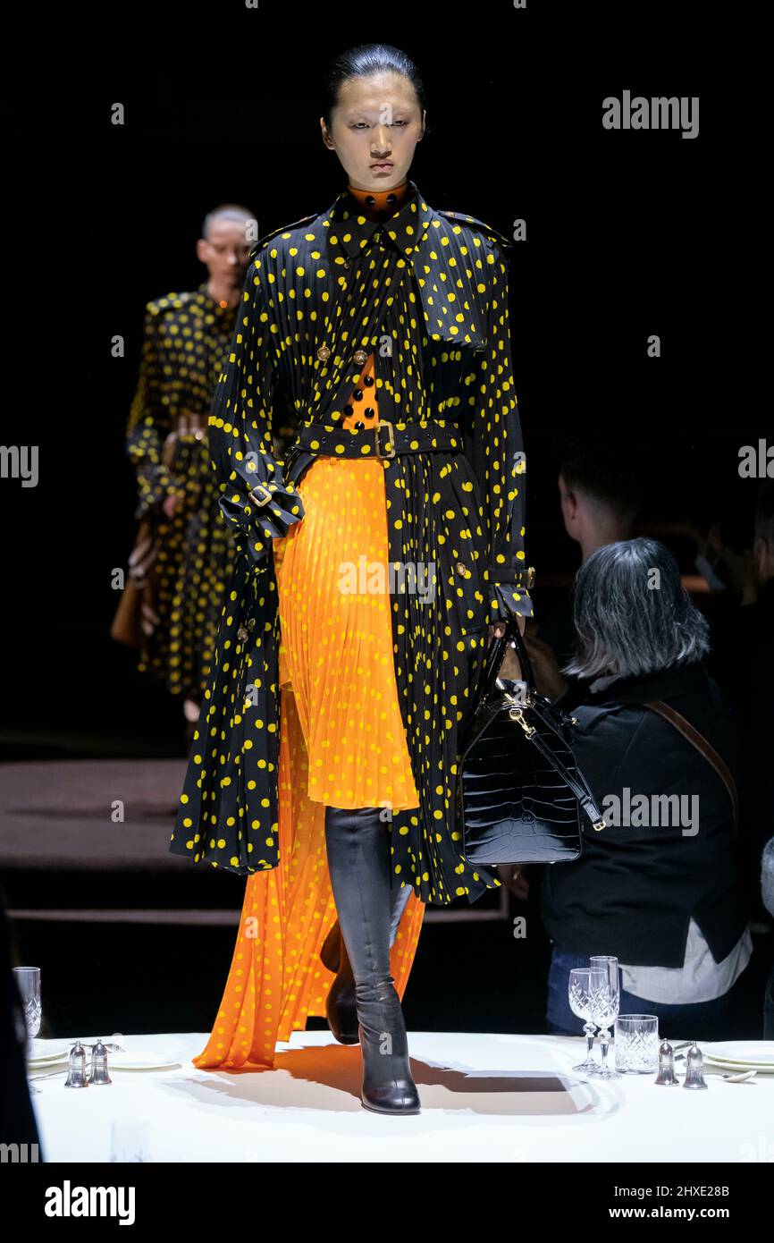 BURBERRY Fall/Winter 2022-23 Runway - London, UK. 11/03/2022 Stock ...