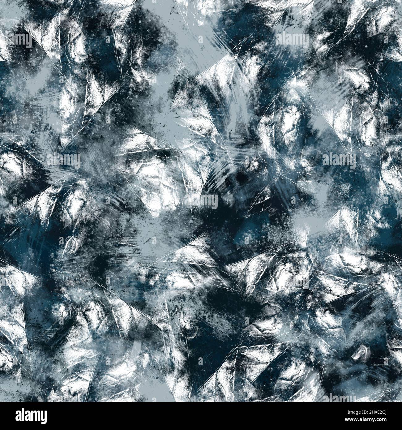 Seamless navy blue and white abstract grungy seamless surface pattern ...