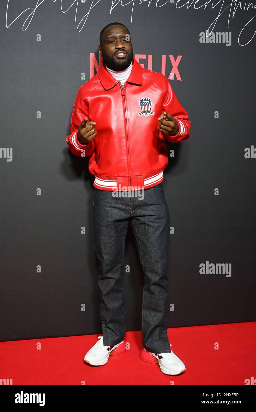 LONDON, ENGLAND MARCH 11 Lethal Bizzle attends the "Top Boy 2" World Premiere at Hackney